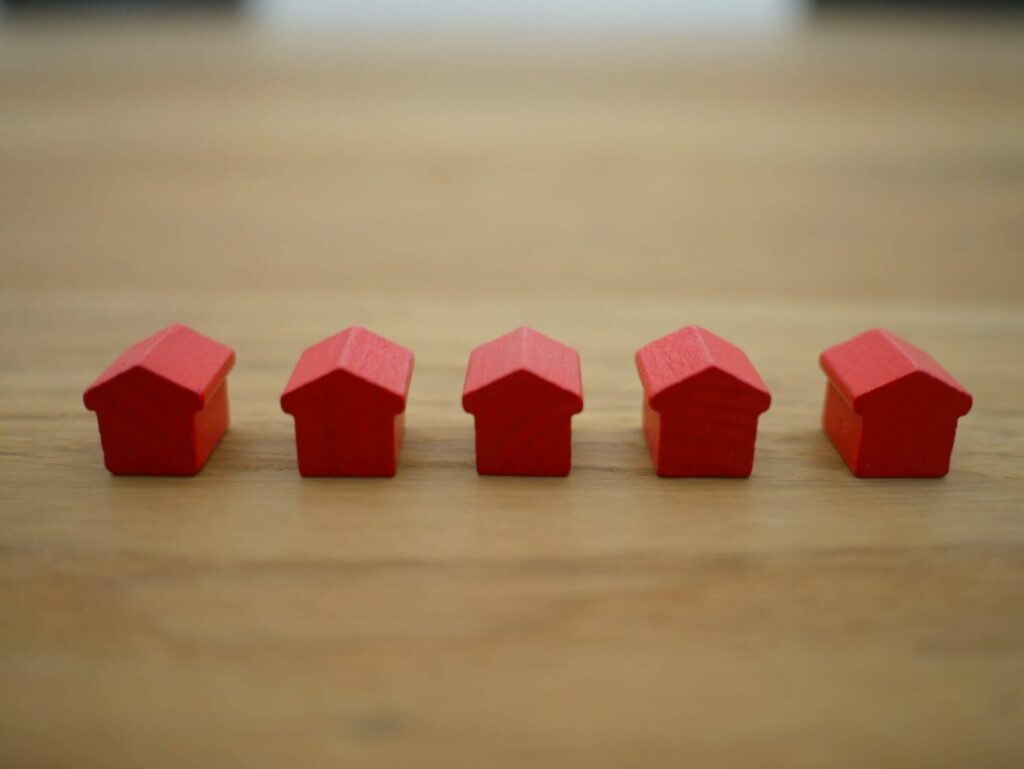 Red houses